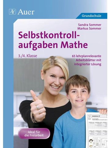 Auer Verlag Selbstkontrollaufgaben Mathematik für die 3.-4. Klasse | 60 lehrplanrelevante...