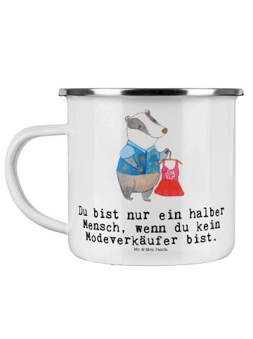Mr. & Mrs. Panda Kaffeetasse Modeverkäufer Herz mit Spruch in Weiß