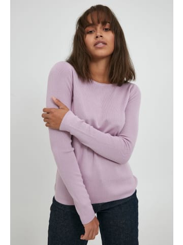 PULZ Jeans Strickpullover in lila