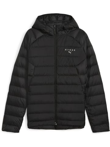 Puma Winterjacke "UNISEX x Hyrox Hooded Down Jacket" in Schwarz