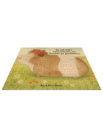 Mr. & Mrs. Panda Puzzle Meerschweinchen Weisheit Design mit Spruch in Weiß
