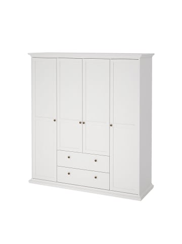 ebuy24 Kleiderschrank Venedig Weiß 181 x 60 cm