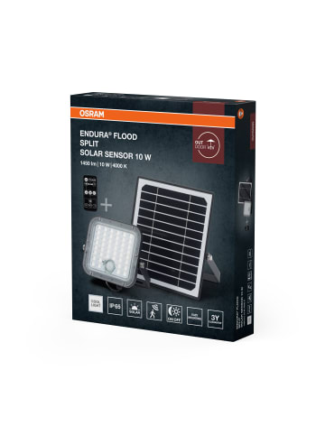 Osram LED-Solar-Außenleuchte Endura, schwarz, 10W, 1400lm