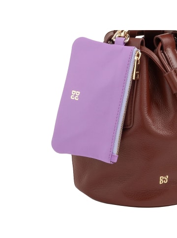 DuDu Filicudi Beuteltasche Leder 14 cm chocolate