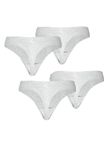 Puma 4er Pack Invisible Ultra Soft Cotton Strings in Hellgrau