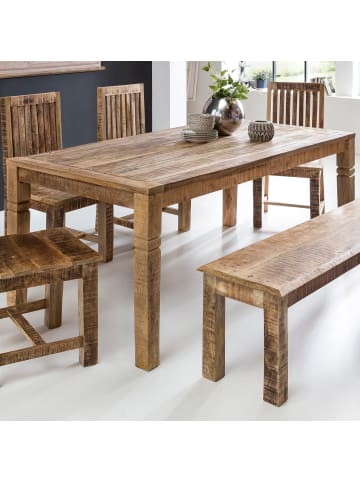 FineBuy Esstisch in Braun / Mango / 70x120x76