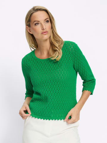Heine 3/4 Arm-Pullover in grasgrün