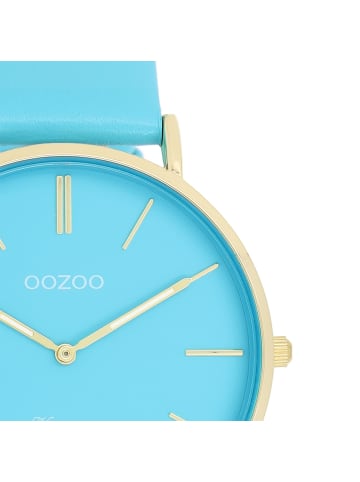 Oozoo Armbanduhr Oozoo Vintage Series blau groß (ca. 40mm)