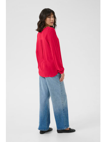 Kaffe Bluse langarm Amber Regular fit in True Red