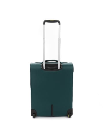 Crosslite 2 Rollen Kabinentrolley S 55 cm mit Dehnfalte smaragd
