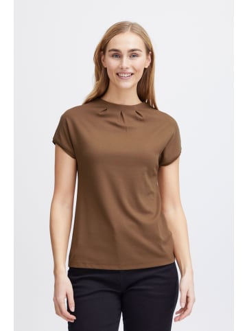 Fransa Stehkragenshirt FRZASKATER 2 - 20606485  Modisches Shirt mit Ziernähten in Braun