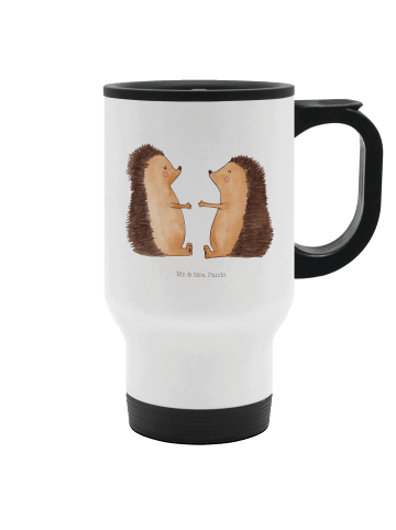 Mr. & Mrs. Panda Teebecher Igel Liebe ohne Spruch in Weiß