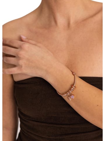 PURELEI Armreif-Set LEI Glitter Heart S-M Rosegold