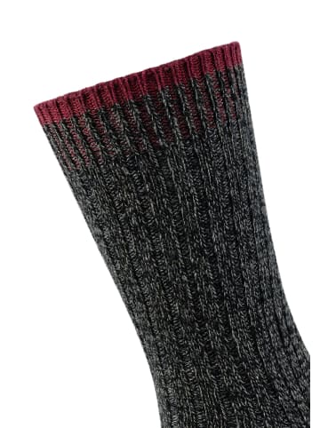 camano Socken 2er Pack warm & cozy in Schwarz mix