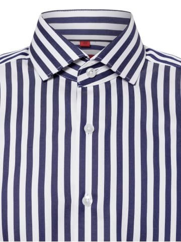 Finshley & Harding Businesshemd in marine weiß - 0006