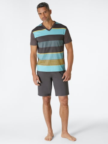 WITT WEIDEN Shorty in anthrazit-bedruckt