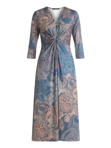 Betty Barclay Midikleid mit Raffung in Blau/Rot