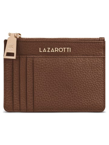 Lazarotti Bologna Leather Schlüsseletui Leder 11,5 cm mit Air Tag Fach in brown