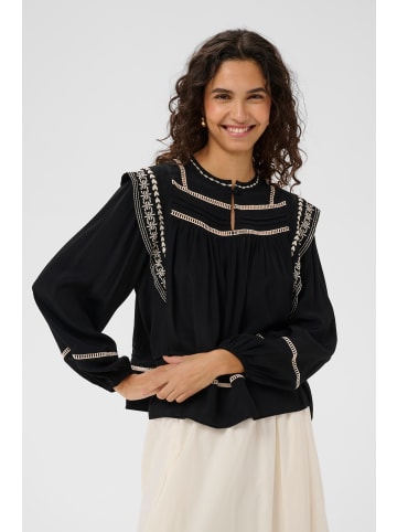 SAINT TROPEZ Langarm - Hemd RosaliaSZ Oversize fit in Black