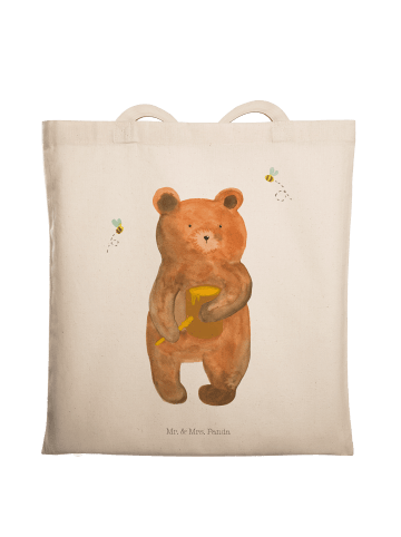 Mr. & Mrs. Panda Tasche Bär Honig ohne Spruch in Creme