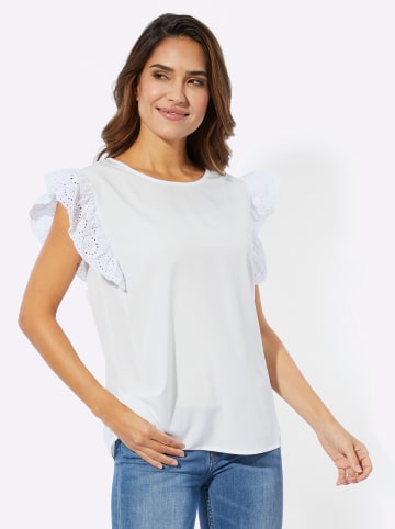 Sieh an! Blusentop in ecru