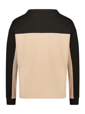 Betty Barclay Sweatshirt mit Stehkragen in Patch Beige/Black