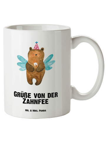 Mr. & Mrs. Panda Bürotasse Bär Zahnfee mit Spruch in Weiß