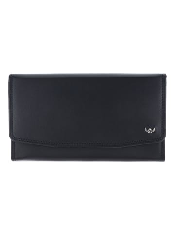 Golden Head Polo Geldbörse RFID Schutz Leder 17.5 cm schwarz