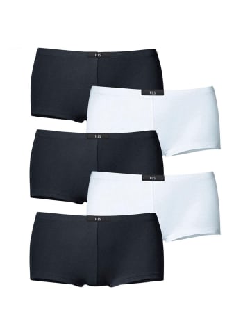 H.I.S Pantys 5er Pack in Schwarz und Weiß