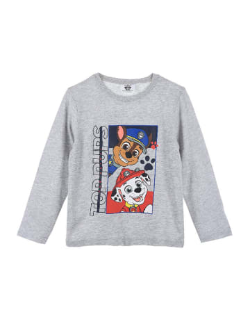 Paw Patrol Langarmshirt Chase und Marshall Longsleeve in Grau