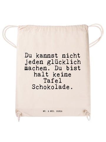 Mr. & Mrs. Panda Jutebeutel Du kannst nicht jeden... mit Spruch in Creme