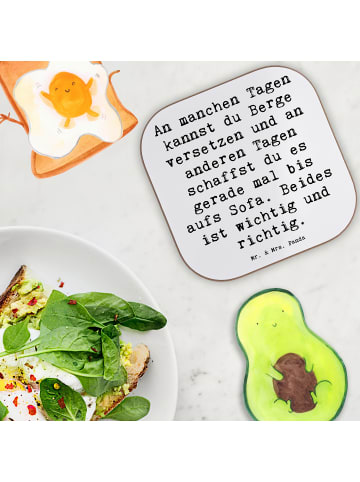 Mr. & Mrs. Panda Untersetzer für Gläser Spruch Hoffnung und Ruhe... in Weiß