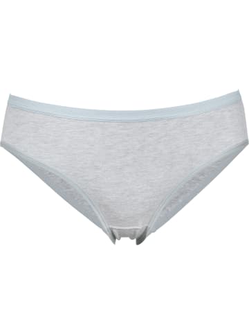 Erwin Müller Baumwolle, Single-Jersey Slip 2er-Pack in hellgrau-meliert