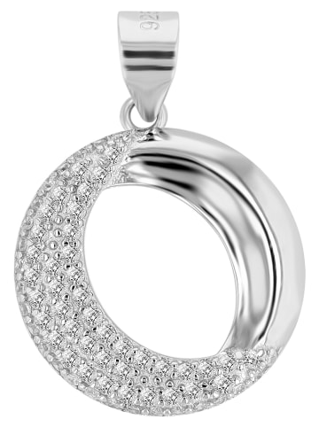 Adeliás Damen Anhänger aus 925 Silber mit Zirkonia in silber