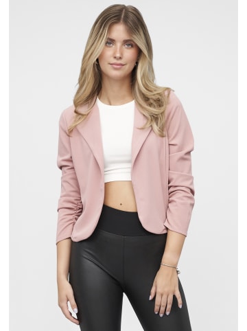 Cloud5ive Cloud5ive Short Blazer with ruched sleeves in rose