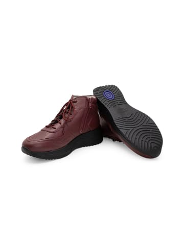 VITAFORM Hirschleder Stiefeletten in aubergine