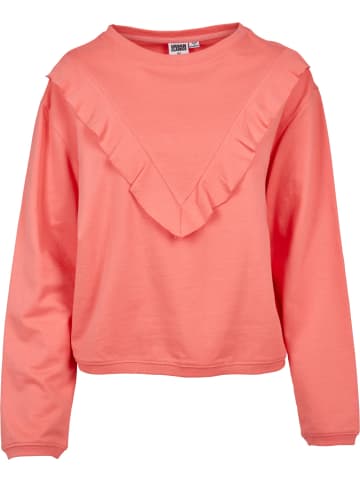 Urban Classics Sweatshirt Terry Volant Crew in Orange