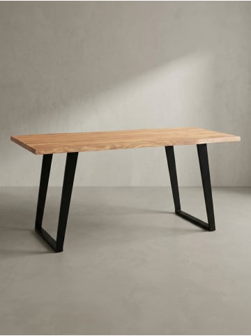 KADIMA DESIGN Schreibtisch Massiv Baumkante, Handarbeit, Kompakt & Modern