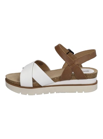 Josef Seibel Plateau Sandalen für Damen in weiß