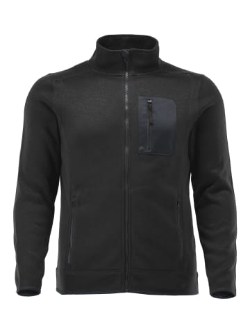 OS-Trachten Strickfleecejacke Nucku in schwarz