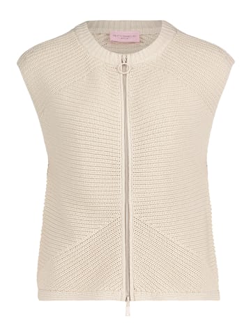 Betty Barclay Grobstrickjacke ohne Arm in beige