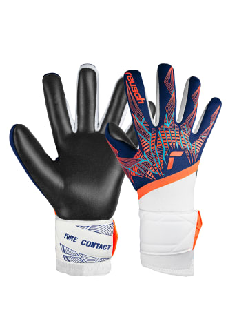 Reusch Torwarthandschuhe Pure Contact Gold Junior in 4848 premi blu/electr oran/blc