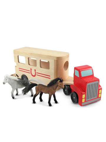 Melissa & Doug Pferdetransport Horse Carrier mit 2 Pferden  - ab 3 Jahren 