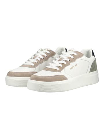 Replay Sneaker in Beige/Weiß