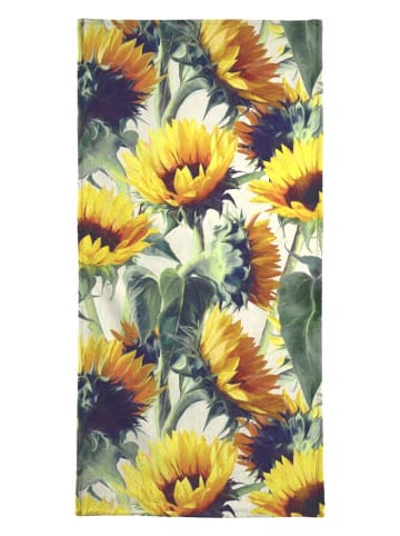 Juniqe Handtuch "Sunflowers Forever" in Gelb & Grau