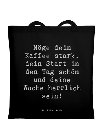 Mr. & Mrs. Panda Shopper Spruch Selbstzweifel Überwinden mit Spruch in Schwarz