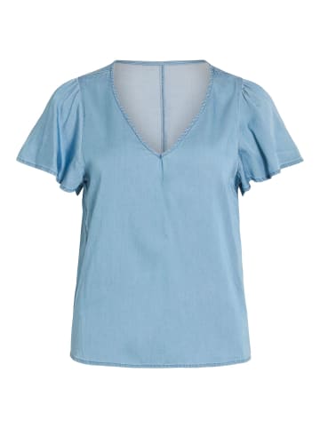 Vila Oberteil mit kurzen Ärmeln in Coronet Blue