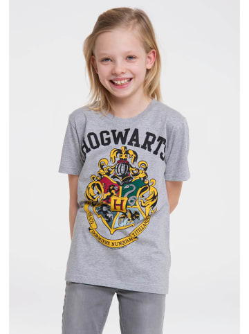 Logoshirt T-Shirt Hogwarts in grau-meliert