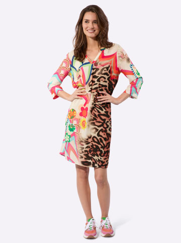 WITT WEIDEN Tunika-Kleid in champagner-orange-bedruckt