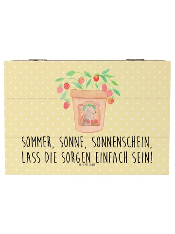 Mr. & Mrs. Panda Dekokiste Sommerfreude mit Spruch in Gelb Pastell
